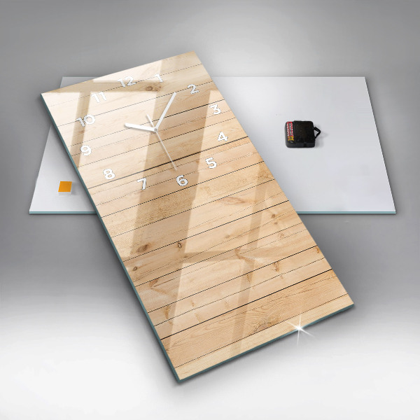 Vertikale Uhr Hölzerne Bretter