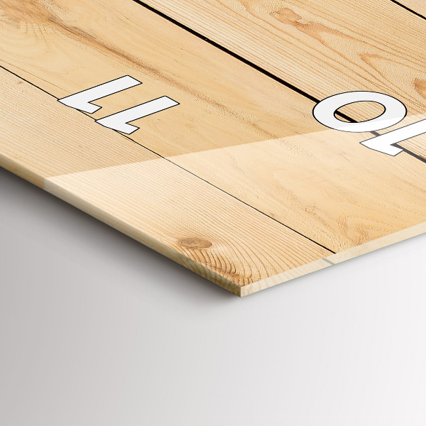 Vertikale Uhr Hölzerne Bretter