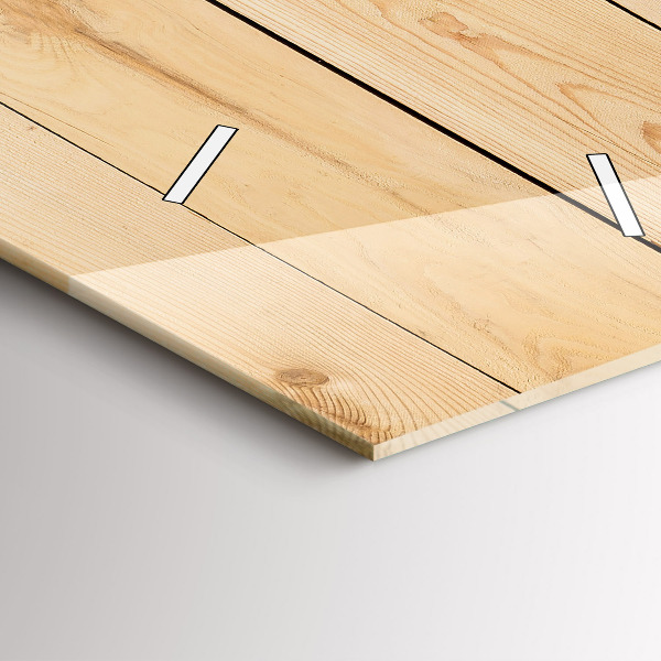 Vertikale Uhr Hölzerne Bretter