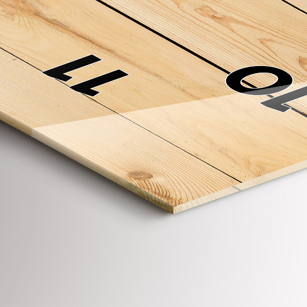 Vertikale Uhr Hölzerne Bretter