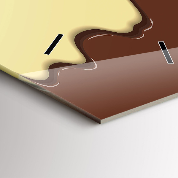 Vertikale Uhr Waffel und Eiscreme