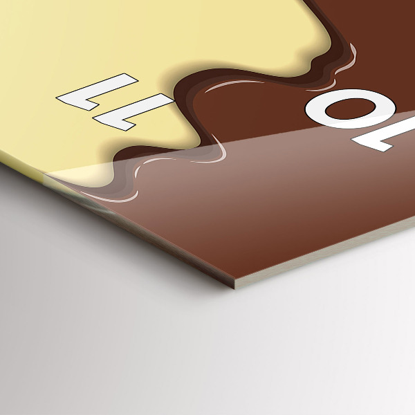 Vertikale Uhr Waffel und Eiscreme