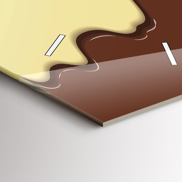 Vertikale Uhr Waffel und Eiscreme