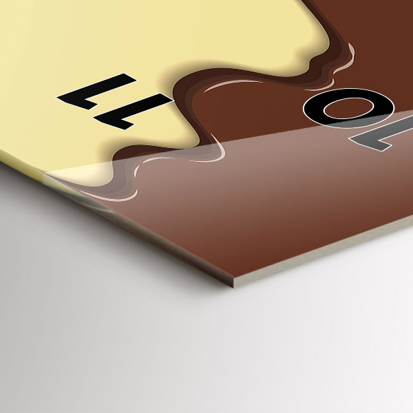 Vertikale Uhr Waffel und Eiscreme