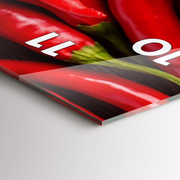 Vertikale Uhr Scharfe Paprika