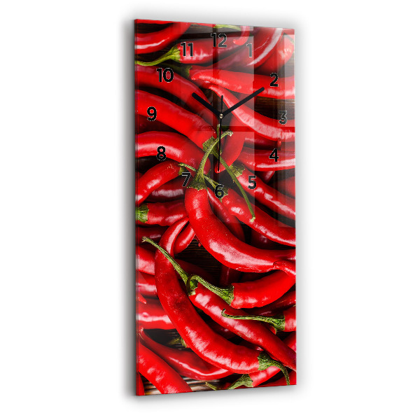 Vertikale Uhr Scharfe Paprika