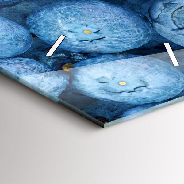 Vertikale Uhr Beeren und Himbeeren