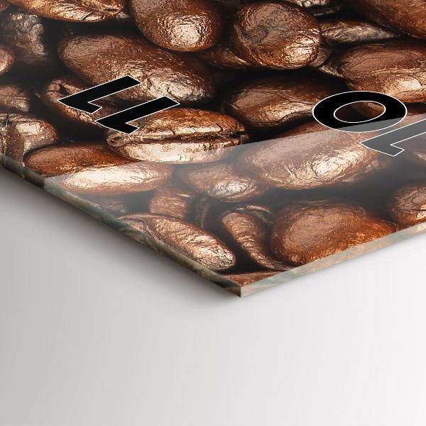 Vertikale Uhr mit motiv Kaffeebohnen