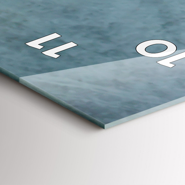 Vertikale Uhr mit motiv Tasse Kaffee