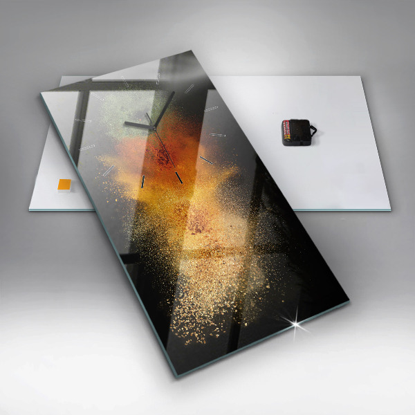 Vertikale Uhr mit motiv Verstreute Gewürze