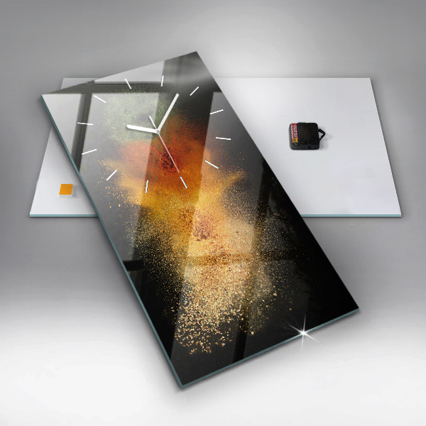 Vertikale Uhr mit motiv Verstreute Gewürze