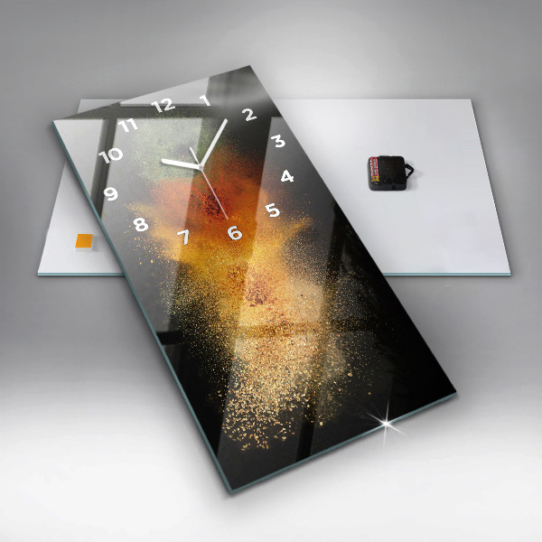 Vertikale Uhr mit motiv Verstreute Gewürze