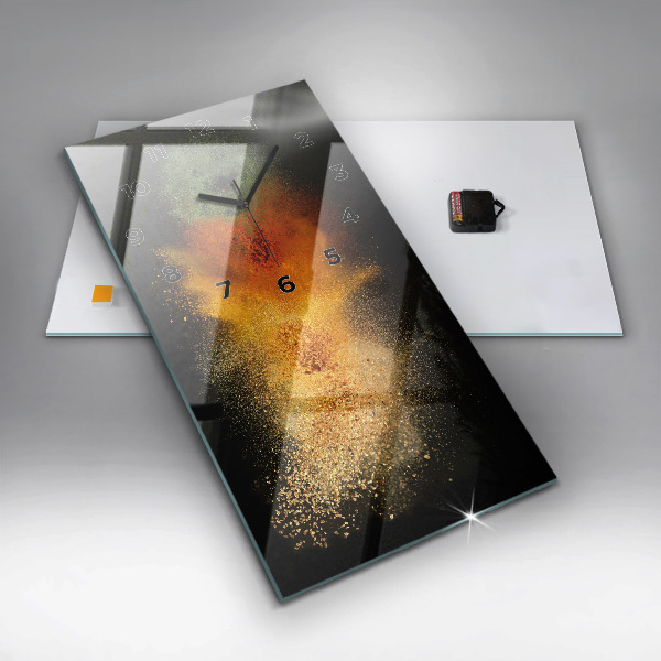 Vertikale Uhr mit motiv Verstreute Gewürze