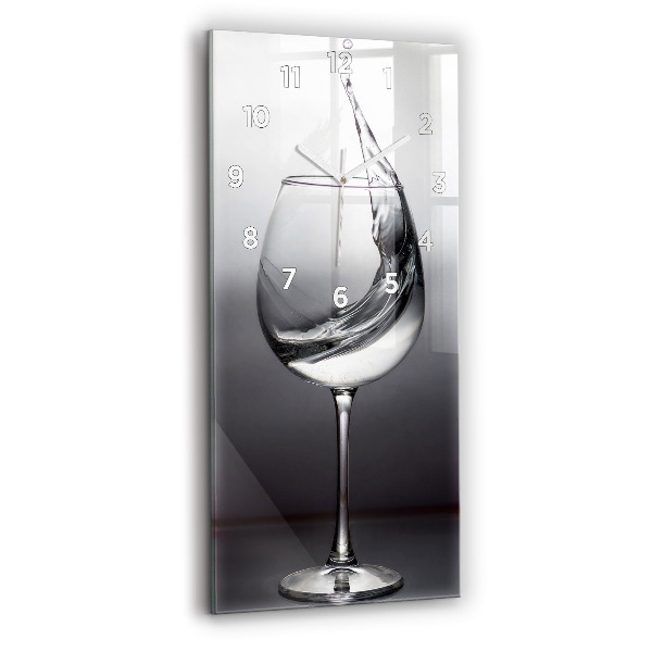 Vertikale Uhr Weinglas