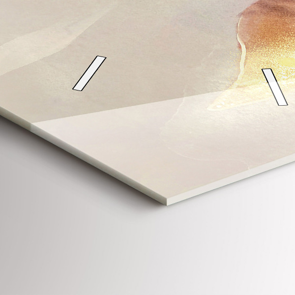 Vertikale Uhr mit motiv Abstrakte Boho-Blätter