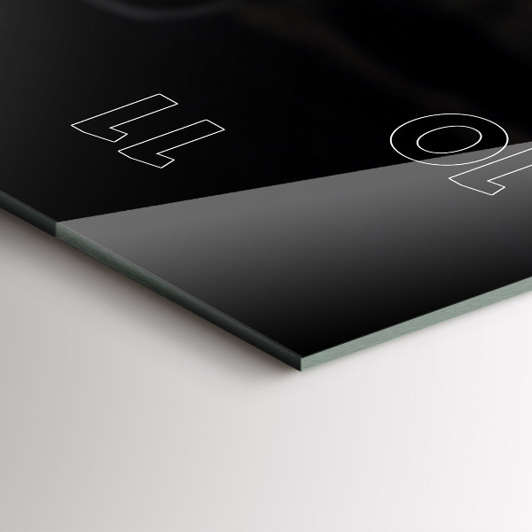 Vertikale Uhr Tasse und Kaffeebohnen