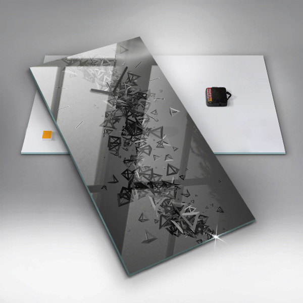 Vertikale Uhr mit motiv Abstraktion