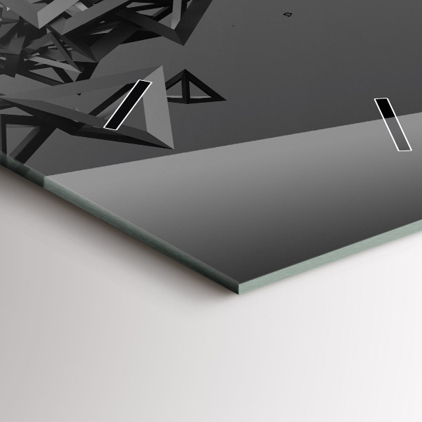 Vertikale Uhr mit motiv Abstraktion