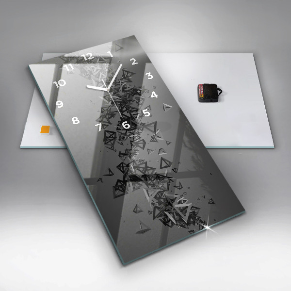 Vertikale Uhr mit motiv Abstraktion