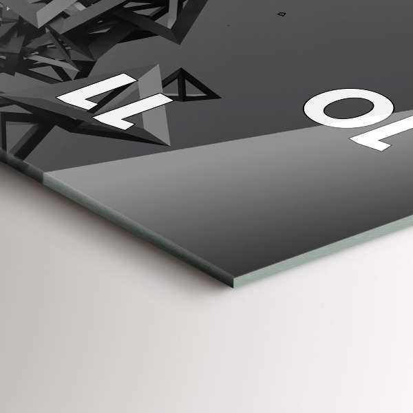 Vertikale Uhr mit motiv Abstraktion