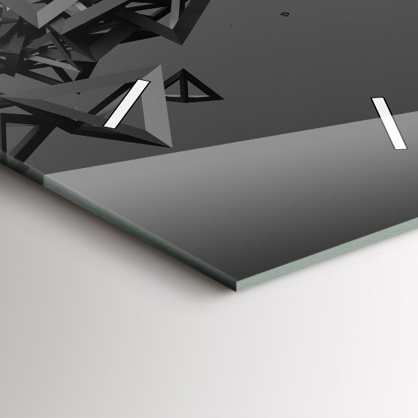 Vertikale Uhr mit motiv Abstraktion