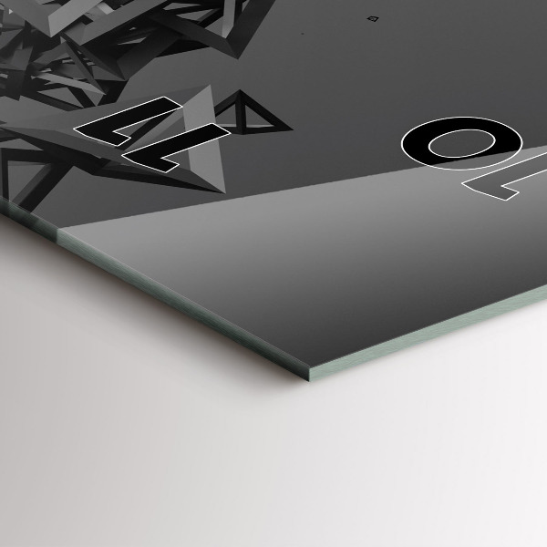 Vertikale Uhr mit motiv Abstraktion