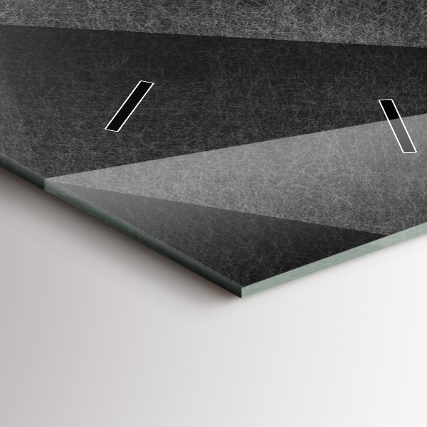 Vertikale Uhr mit motiv Geometrische Abstraktion