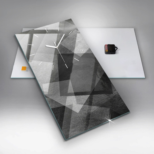 Vertikale Uhr mit motiv Geometrische Abstraktion