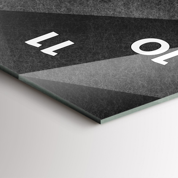 Vertikale Uhr mit motiv Geometrische Abstraktion