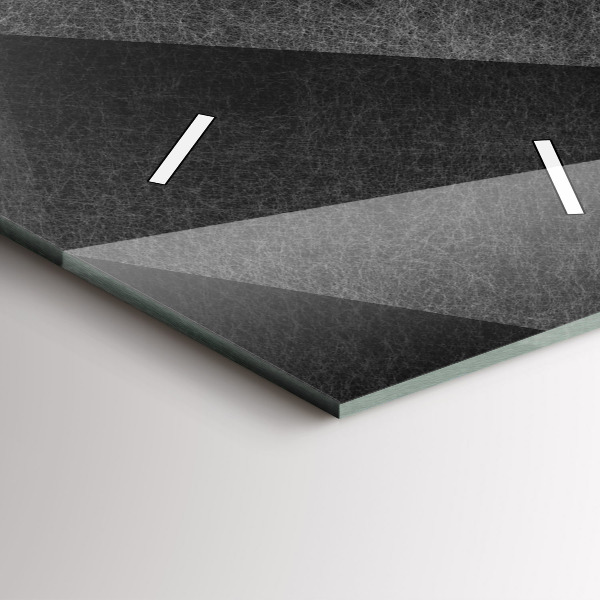 Vertikale Uhr mit motiv Geometrische Abstraktion