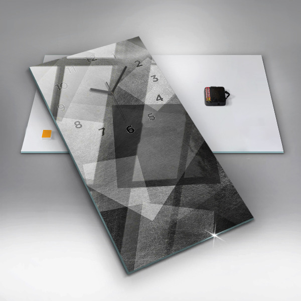 Vertikale Uhr mit motiv Geometrische Abstraktion