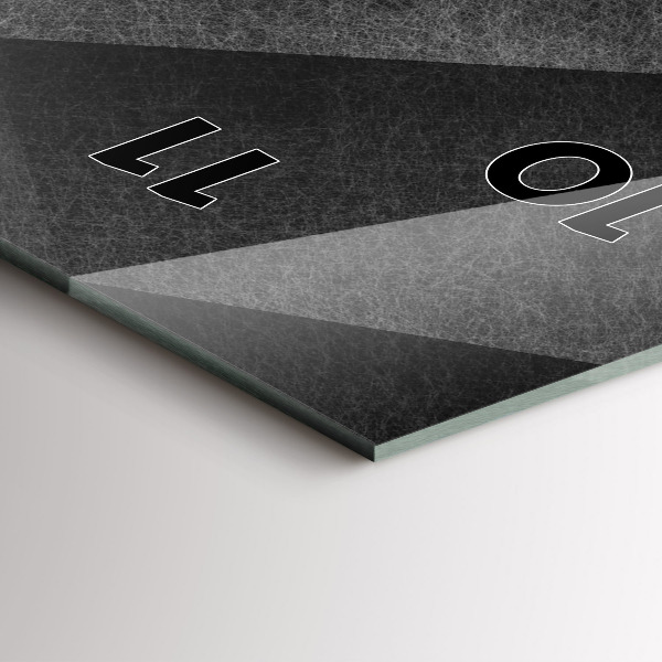 Vertikale Uhr mit motiv Geometrische Abstraktion