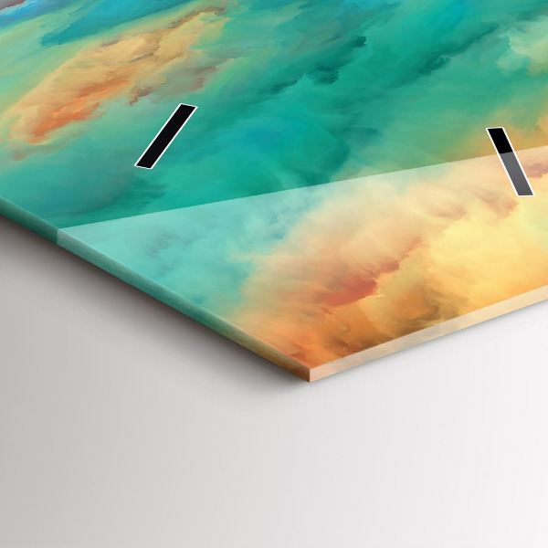 Vertikale Uhr mit motiv Abstrakte Landschaft