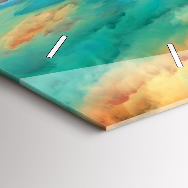 Vertikale Uhr mit motiv Abstrakte Landschaft