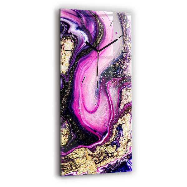 Vertikale Uhr mit motiv Abstrakte Murmel