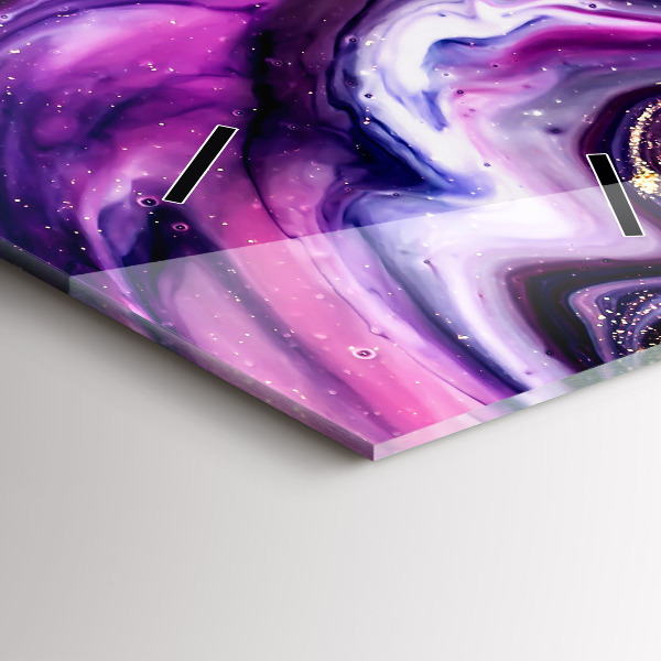 Vertikale Uhr mit motiv Abstrakte Murmel