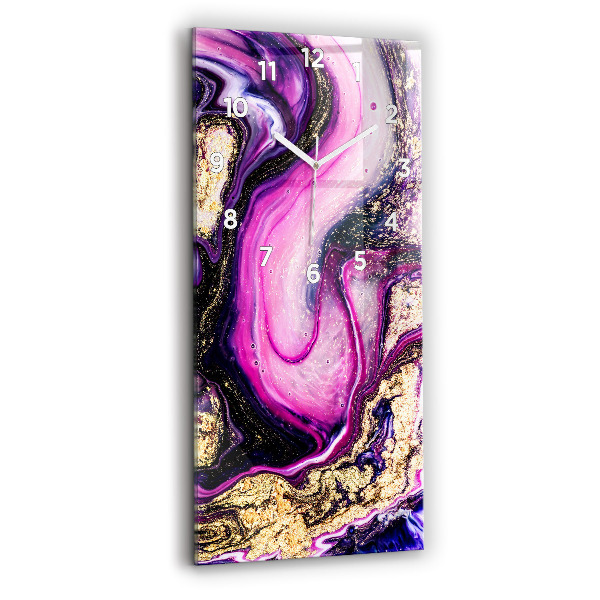 Vertikale Uhr mit motiv Abstrakte Murmel