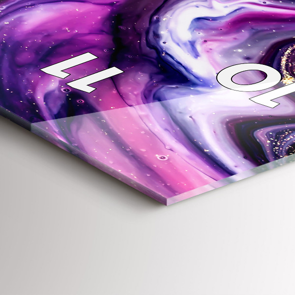 Vertikale Uhr mit motiv Abstrakte Murmel