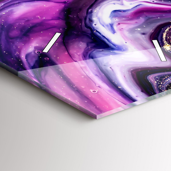 Vertikale Uhr mit motiv Abstrakte Murmel