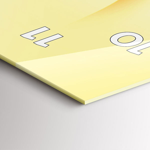 Vertikale Uhr mit motiv Abstrakte Wellen