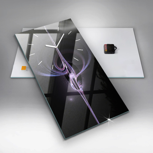 Vertikale Uhr Violette Abstraktion