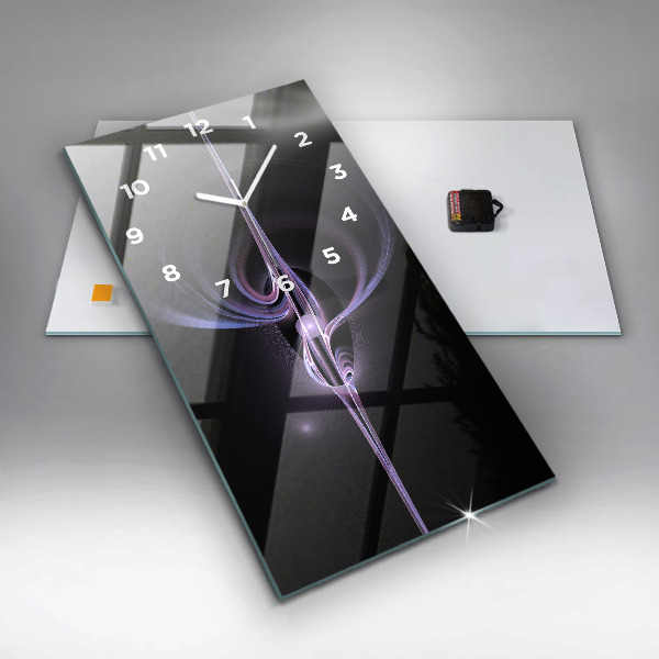 Vertikale Uhr Violette Abstraktion