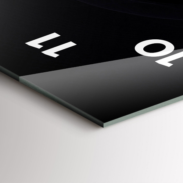 Vertikale Uhr Violette Abstraktion