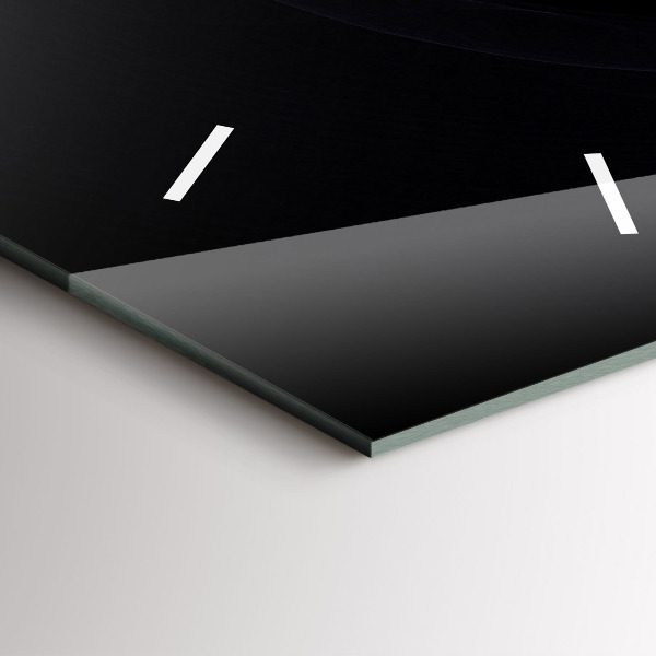 Vertikale Uhr Violette Abstraktion