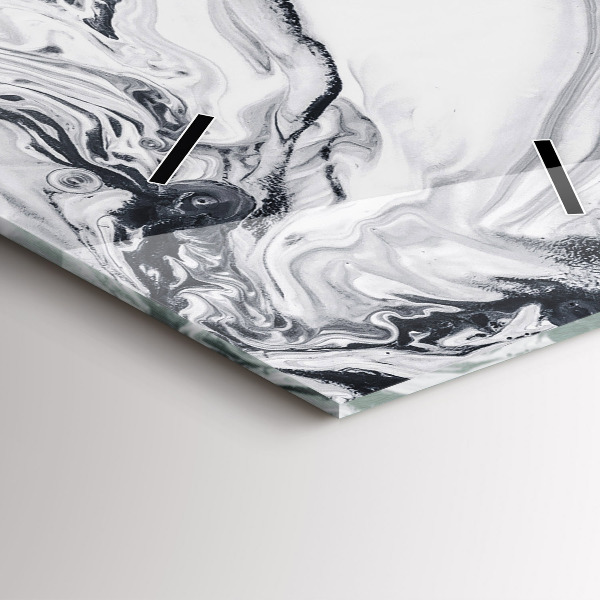 Vertikale Uhr Abstrakte Tintenmurmel