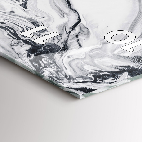 Vertikale Uhr Abstrakte Tintenmurmel