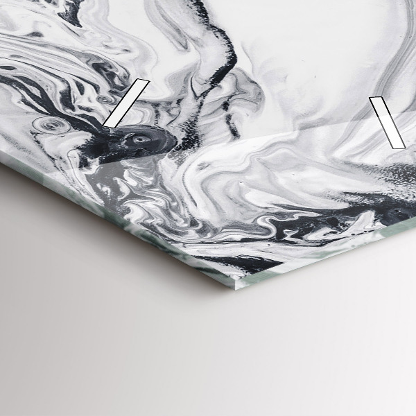 Vertikale Uhr Abstrakte Tintenmurmel