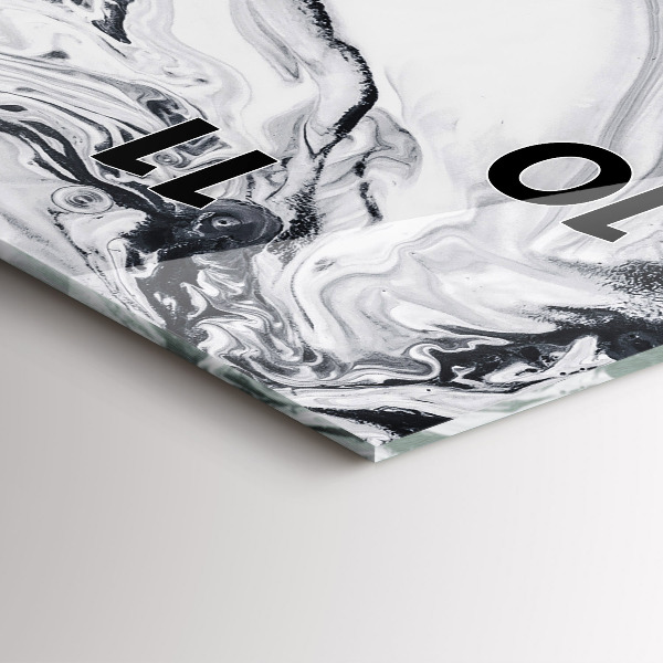 Vertikale Uhr Abstrakte Tintenmurmel