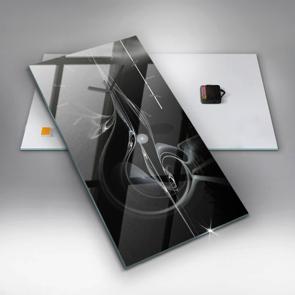 Vertikale Uhr mit motiv Abstrakter Rauch