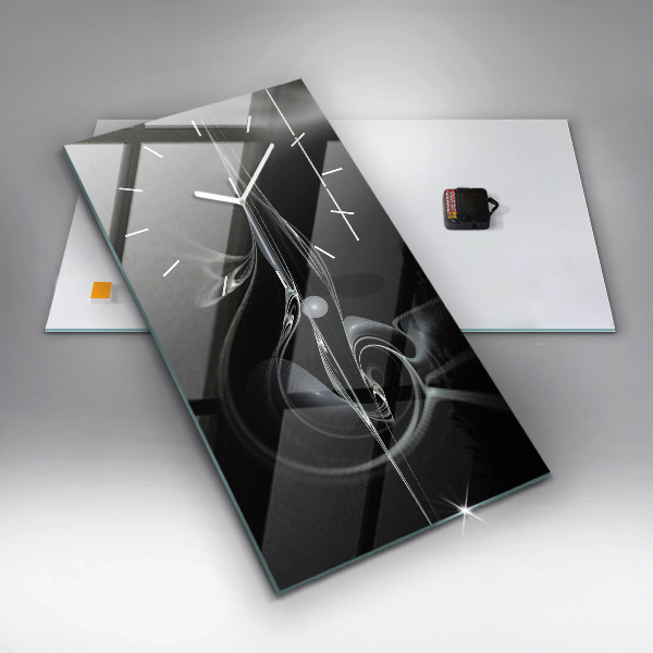 Vertikale Uhr mit motiv Abstrakter Rauch